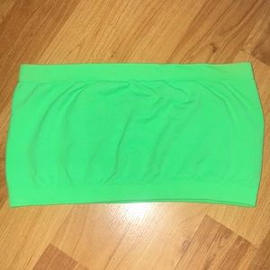Lime green bandeau top